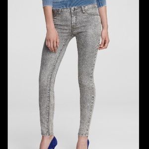 Blank grey polka dot jeans